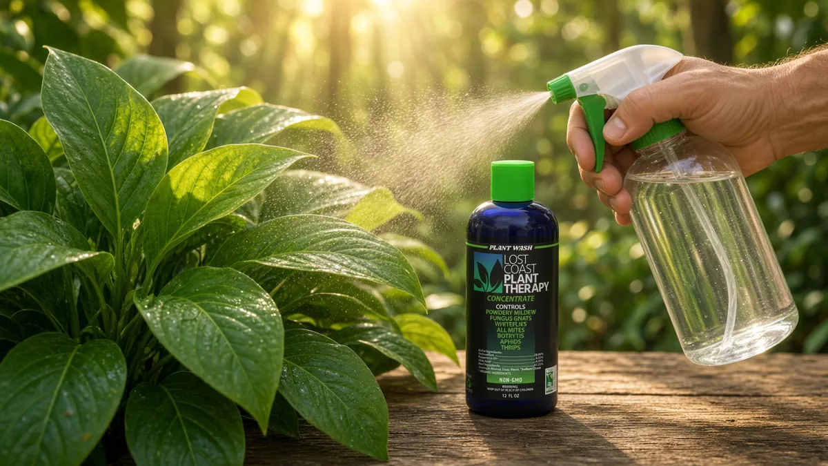 Lost Coast Plant Therapy Plant Wash 12 oz concentrate (AI-generated lifestyle image)